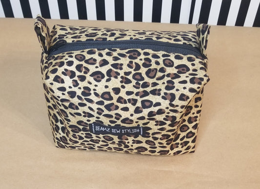 Leopard Medium Box bag